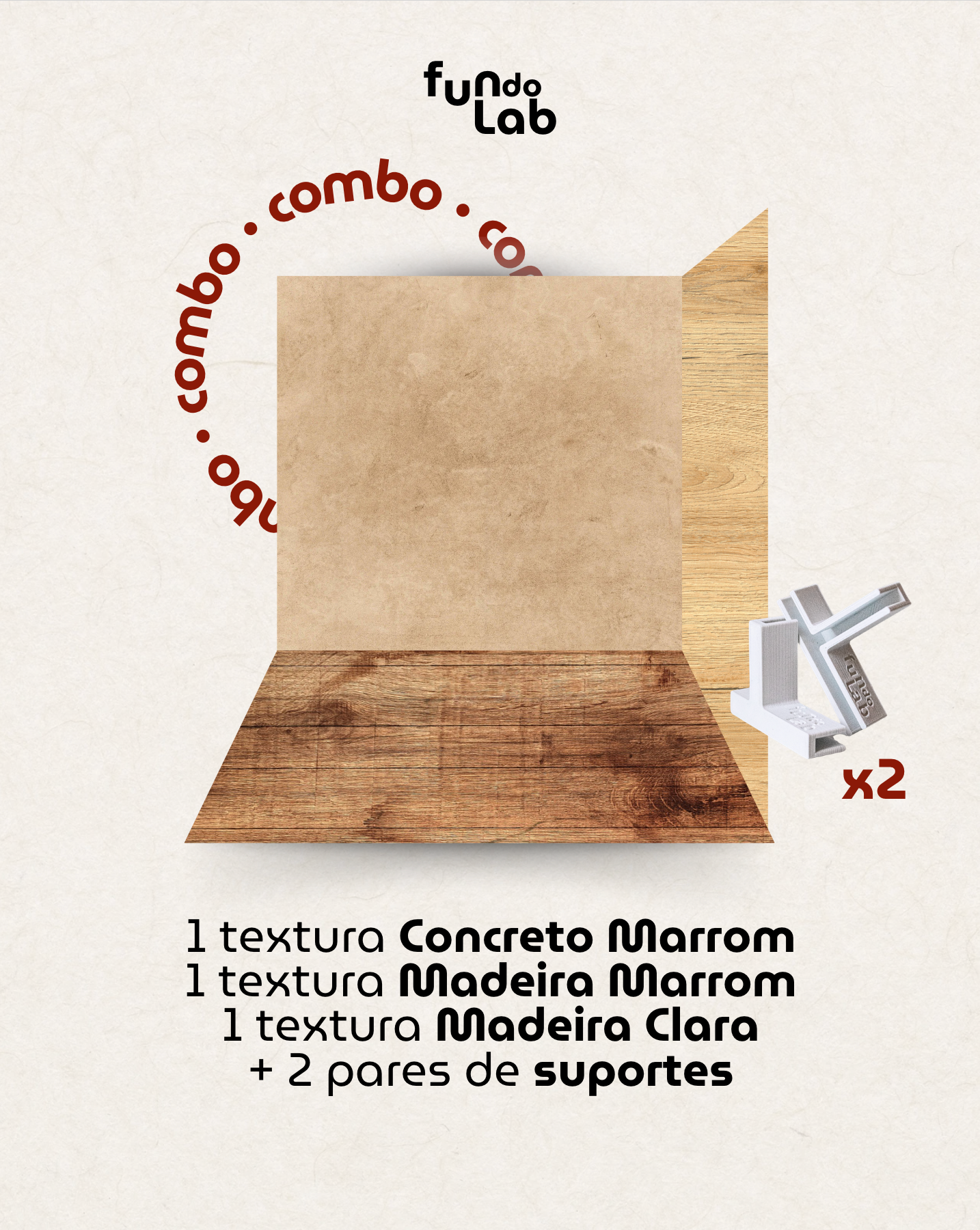 Combo - Rústico (3 texturas)