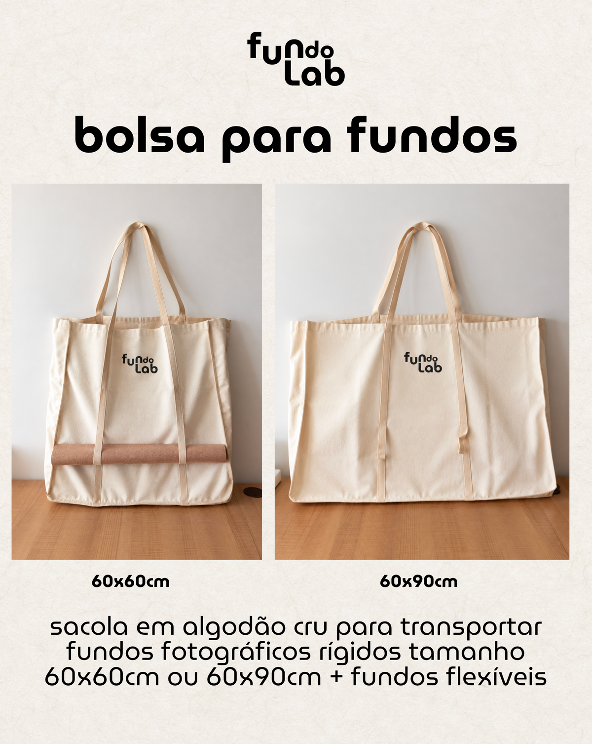 Bolsa para fundos fotográficos